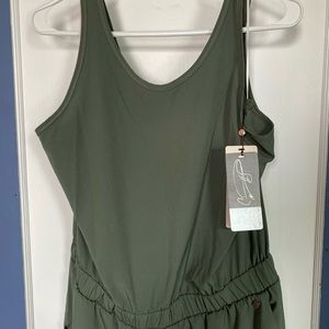 NWT Calia Carrie Underwood W. Leg Overlap Jumpsuit